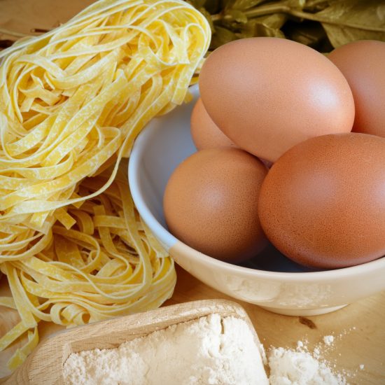 eggs tagliatelle pasta